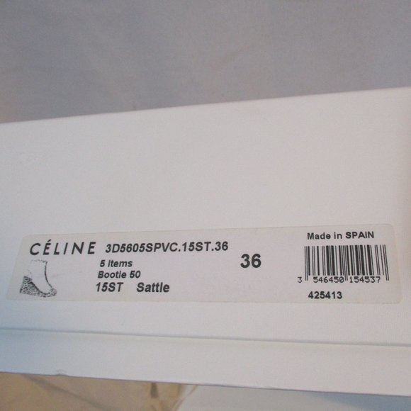 NEW CELINE WEDGE SATTLE BOOTIE SANDAL ESPADRILLE - Picture 8 of 8